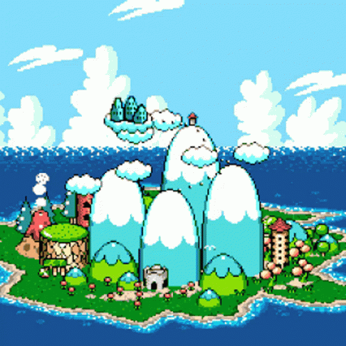 Hey Look! It's Yoshi's Island from the SNES